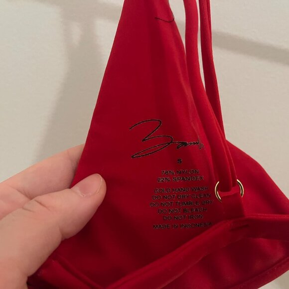 BĀMBA SWIM Cherry Red VINO TOP + PRINCE BOTTOMS! RARE! ★,。・:*:・゚☆。・:*:・゚★*:・゚☆ - Picture 7 of 8